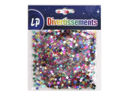 confettis de table 5mm étoiles multicolore