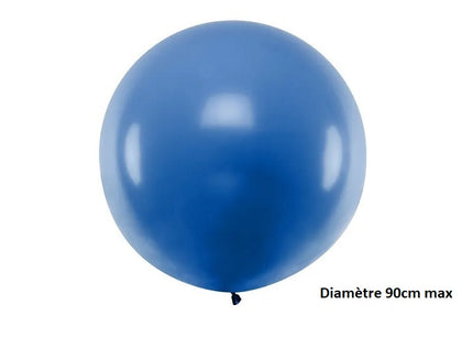 ballon rond géant bleu 35gr 90cm