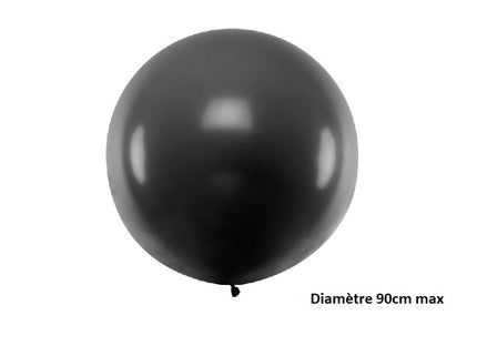 ballon rond géant noir 35gr 90cm