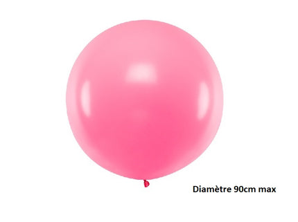ballon rond géant rose 35gr 90cm