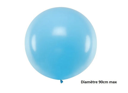 ballon rond géant bleu ciel 35gr 90cm