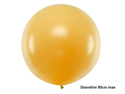 ballon rond géant or 35gr 90cm