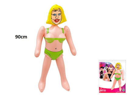 femme blonde gonflable avec bikini 90cm