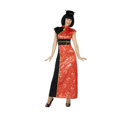 robe de chinoise noir & rouge taille xs/s