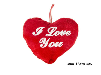 coeur en peluche saint valentin i love you 13cm