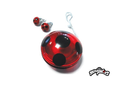 kit accessoires yoyo + boucles d''oreilles ladybug™ miraculous™