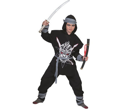 déguisement ninja noir pour enfant taille 116cm