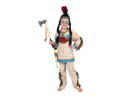déguisement d''indien beige pour enfant taille 116cm