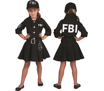 déguisement de policière f.b.i enfant taille 128cm
