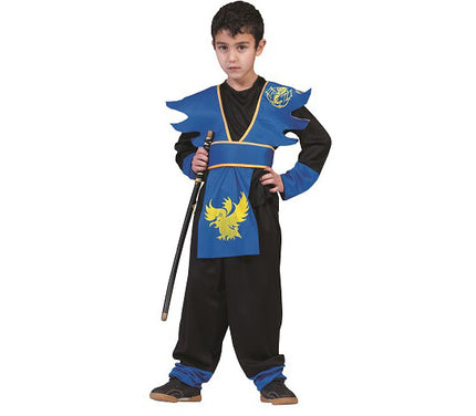 déguisement ninja bleu pour enfant taille 116cm