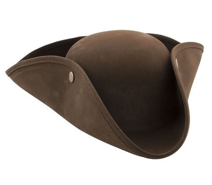chapeau tricorne pirate imitation cuir new