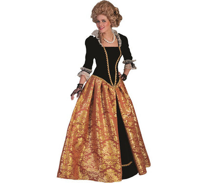 robe baroque marie-christina orange femme taille s/m