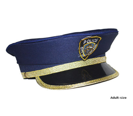 casquette de police adulte bleu marine