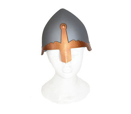 casque de chevalier avec protège nez gris