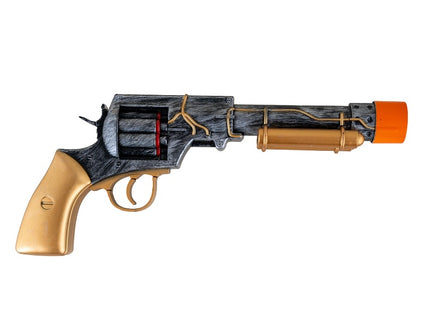 pistolet revolver steampunk i 30cm