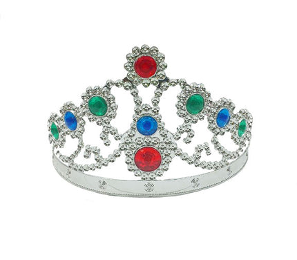 couronne de princesse avec pierres enfant argent