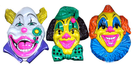 décoration murale masque de clown 60cm