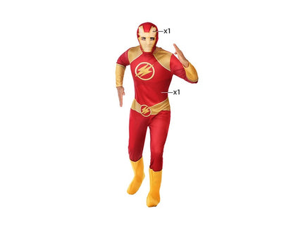 costume super héros rouge 2pcs homme taille xl