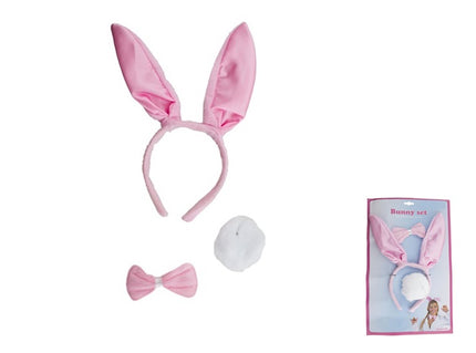 set déguisement lapin bunny''s rose 3pcs