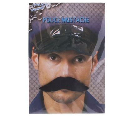 fausse moustache police épaisse noir