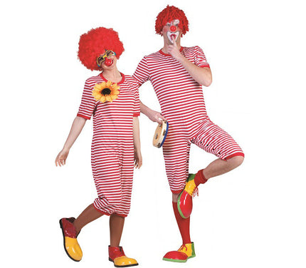 déguisement maillot de bain clown rouge adulte taille m