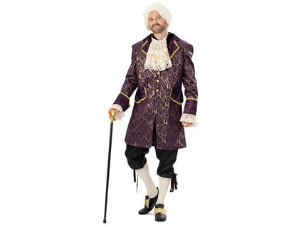 déguisement baroque bentley violet 3pcs homme taille l/xl