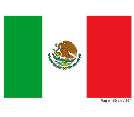 drapeau mexique avec blason 90x150 cm
