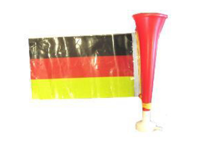 trompette avec drapeau allemagne 29cm