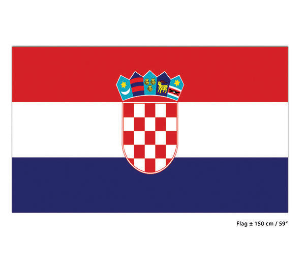 drapeau croatie 90x150 cm