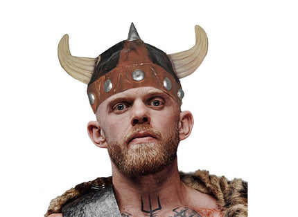 casque viking gaulois en latex adulte 20cm