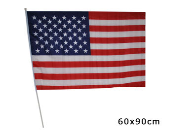 drapeau usa 60x90cm avec bâton