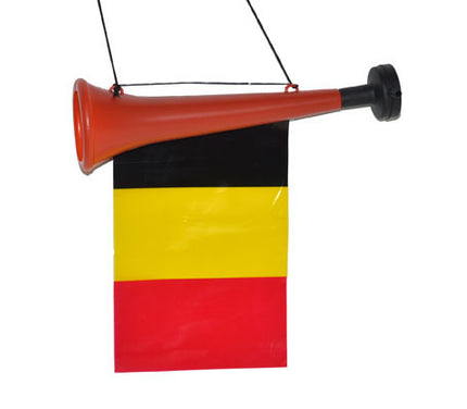 trompette avec drapeau belgique