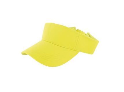 casquette visière fluo jaune