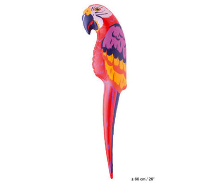 perroquet gonflable 65cm
