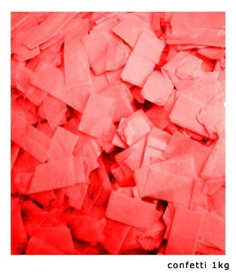 confettis de scène rectangle 1kg rouge slowfall