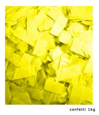 confettis de scène rectangle 1kg jaune slowfall