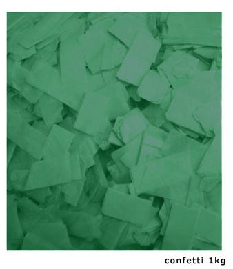 confettis de scène rectangle 1kg vert slowfall