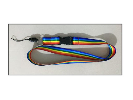 porte-clés lanyard tour de cou multicolore rainbow 50cm