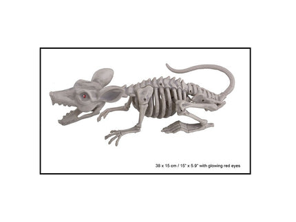 squelette de rat lumineux 37cm