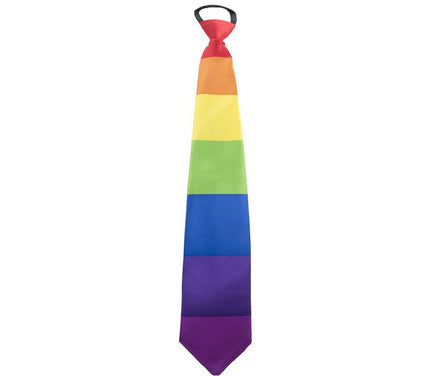 cravate à motif rainbow arc en ciel