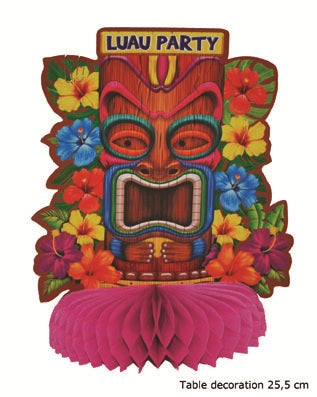 décoration de table totem luau party