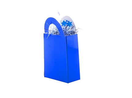 poids pour ballon sac cadeau bleu brillant 12cm