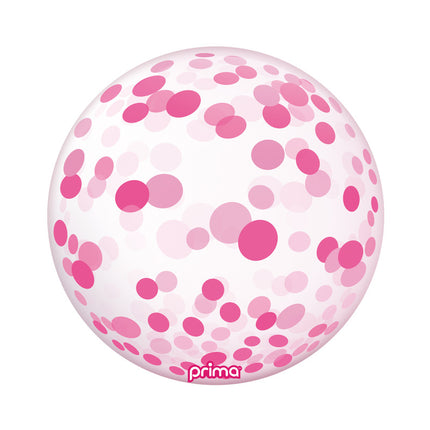 1 Ballon Sphere™ Pink Confetti 20