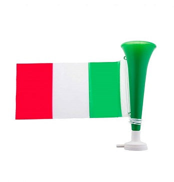 trompette avec drapeau italie