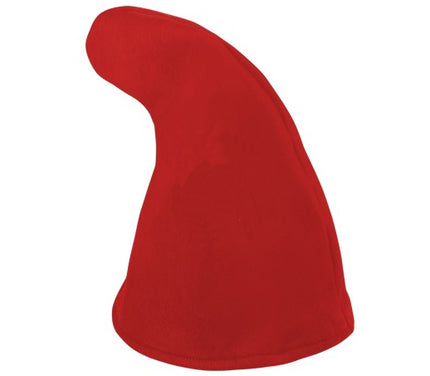 chapeau de lutin nain en feutrine rouge