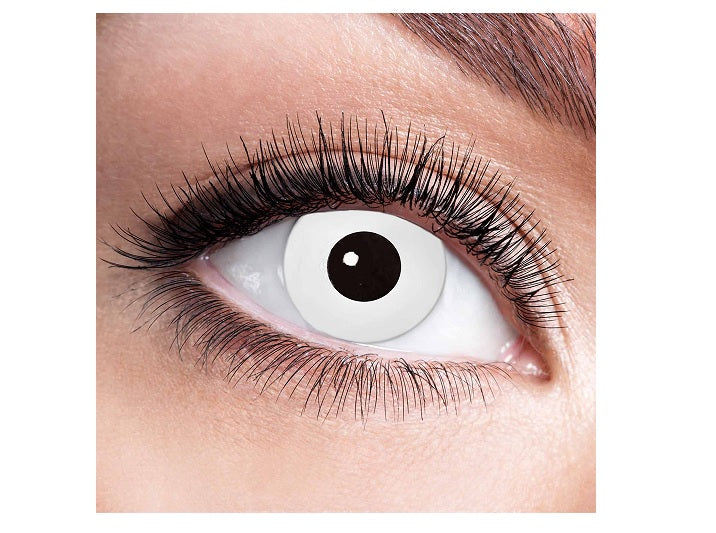lentilles de contact zombie à iris blanc