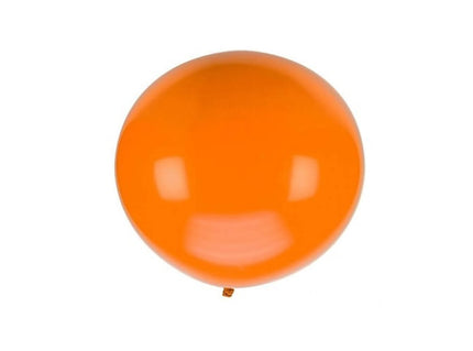 ballon rond géant orange pastel 1m