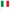 drapeau italie avec baton 30x45cm