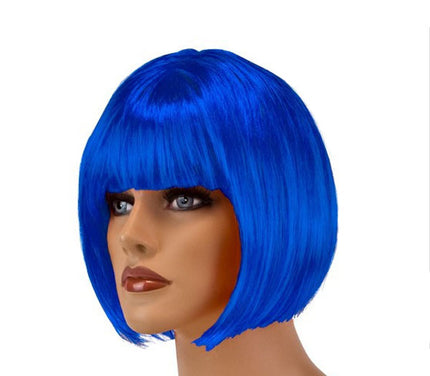 perruque cabaret bleu foncé