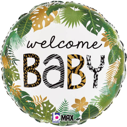 Ballon Aluminium 18″ Jungle Welcome Baby – Grabo